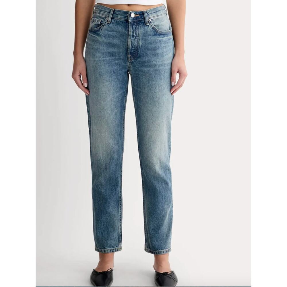 Everlane Medium Wash Button Fly‎ The 90s Cheeky Jean Organic Cotton 25R